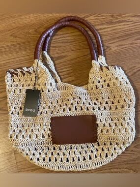 BCBG S/S 2025 Raffia Tote